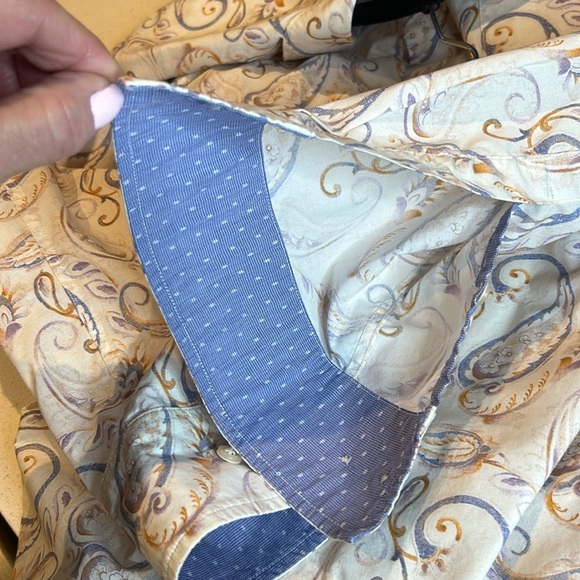 Tommy Bahama Newport Coast Long Sleeve Button Up Paisley Print Men Shirt Size M - Picture 14 of 17